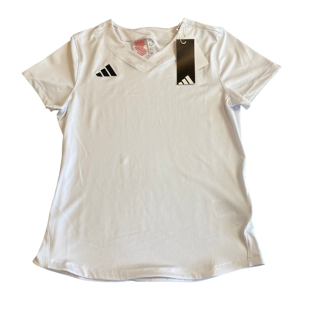 Adidas Instinct Youth Medium White Softball‎ Jersey Sample Blank JJ0525